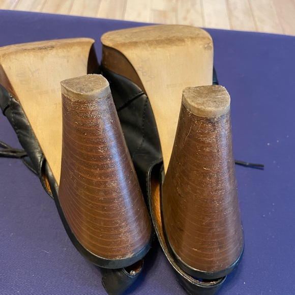 Madewell 1937 Footwear chunky peeptoe heels - Picture 4 of 7